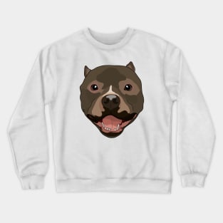 Pitbull Face Crewneck Sweatshirt